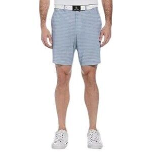 PGA TOUR Men's Active Gripper Waistband Shorts Tradewinds Gray Size 34 NEW 8"